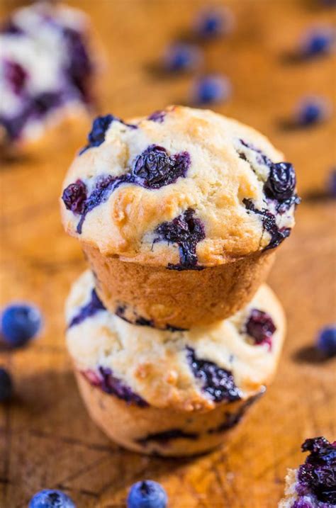 View top rated blueberry dessert recipes with ratings and reviews. 13 Easy Homemade Blueberry Muffin Recipes - How to Make ...