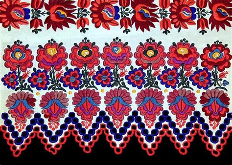 Hungarian Folk Art Embroidery From Sioagard Greeting Card For Sale By