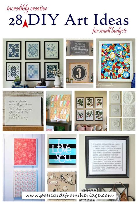 28 Affordable Diy Artwork Ideas Postcards From The Ridge