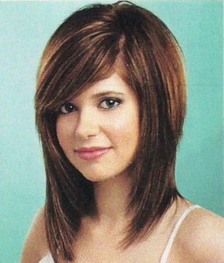 Medium Length Haircuts With Side Bangs And Layers