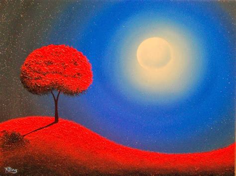 Bing Art By Rachel Bingaman Surreal Art Landscape Painting Red Tree