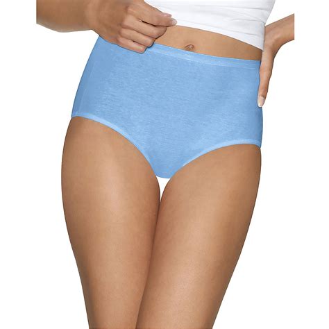 hanes ultimate comfort cotton women s brief panties 5 pack style 40hucc