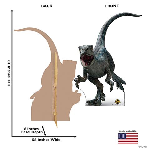 Jurassic World 3 Dominion™ Beta The Velociraptor Cardboard Cutout Stand Up Oriental Trading