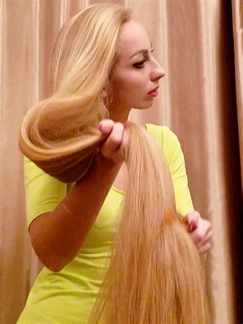 video insanely long blonde hair realrapunzels