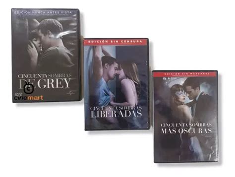 Cincuenta Sombras De Grey Trilogía Películas Dvd Envío Gratis