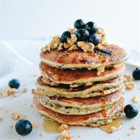 Blueberry Walnut Protein Pancakes Get Healthy U