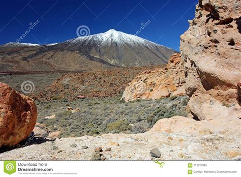 Mount Teide Volcano Tenerife Canary Islands Stock Image Image Of