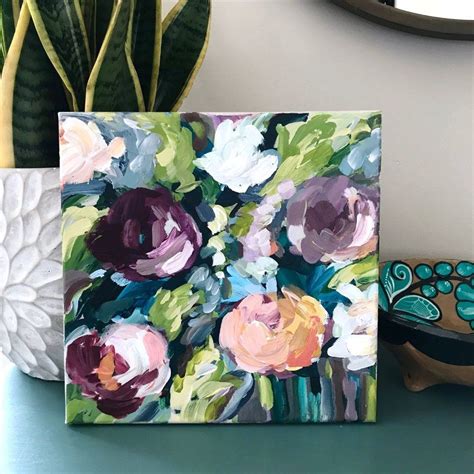 Recent Paintings — Elle Byers Art Abstract Flower Painting Painting