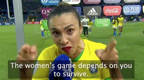 Marta Gives Inspiring Speech After Brazil Loss To France Video