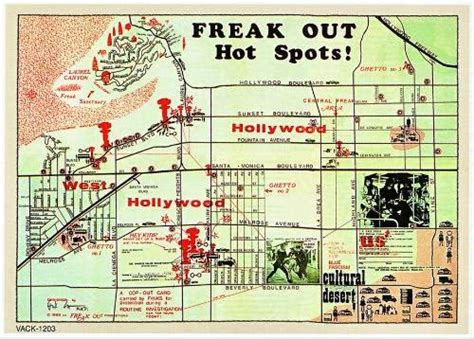 The Map Freak Out Hot Spots Frank Zappa Newspaper
