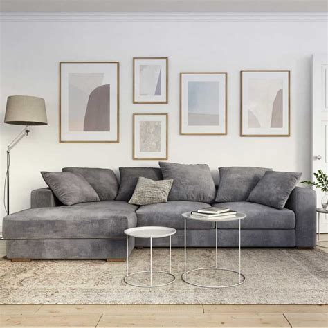 Living Room With Gray Sofa Ideas
