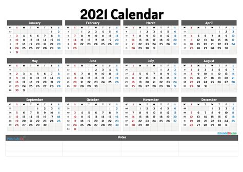 Printable List Of 2021 Weekends Ten Free Printable Calendar 2021 2022