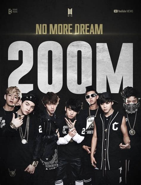 Debut Single No More Dream Becomes Btss 20th Mv To Surpass 200m