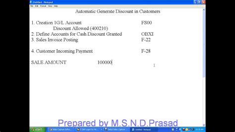 Following examples explain the use of journal entry for discount received. Discount Allowed to Customers - YouTube