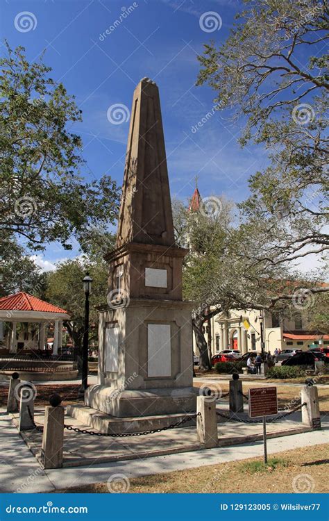 1879 Confederate War Memorial In St Augustine Florida Editorial Image