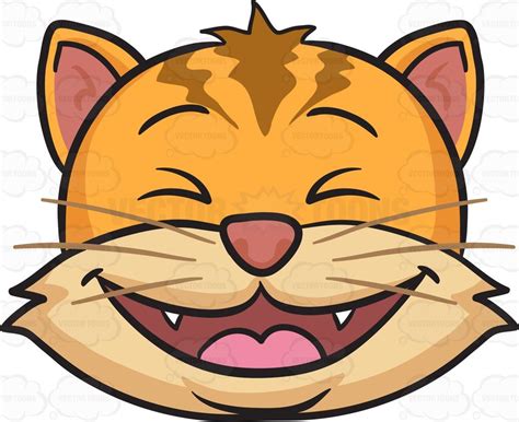 A Laughing Cat  Laughing cat, Cat vector, Cartoon laughing