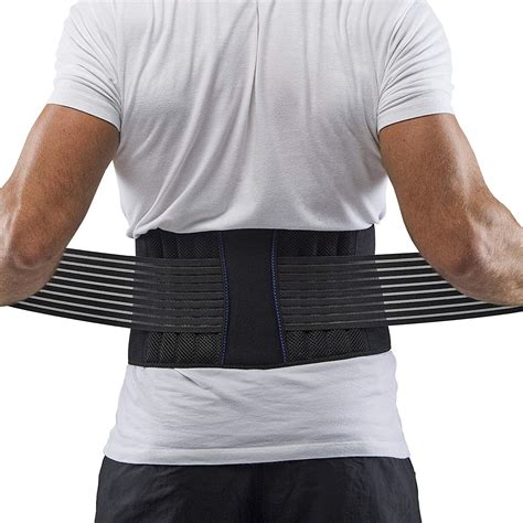 Back Support Brace For Lower Back Pain Relief Adjustable Double Pull