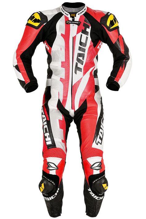 Motorcycle new red/white one piece track racing suit ce approved protection (lge). RS Taichi R072 Racing Leather Red Suit | Red suit, Suits ...