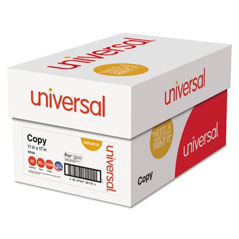 Universal® Universal Copy Paper 92 Bright 20 Lb Bond Weight 11x17 White