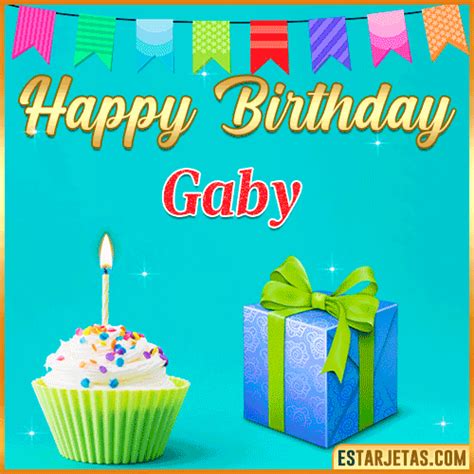 Feliz Cumpleaños Gaby Imágenes  Tarjetas Y Mensajes