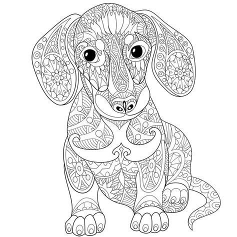 45 Dog Coloring Pages Hard Fieltros Patiki