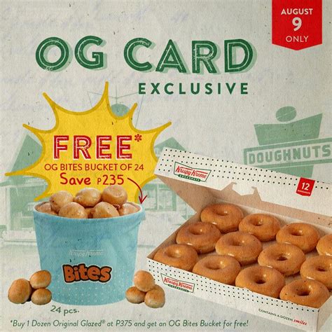Manila Shopper Krispy Kreme Og Cardholders Exclusive Promo