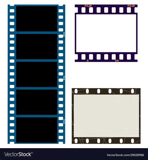 Photo And Movie Film Frames Royalty Free Vector Image