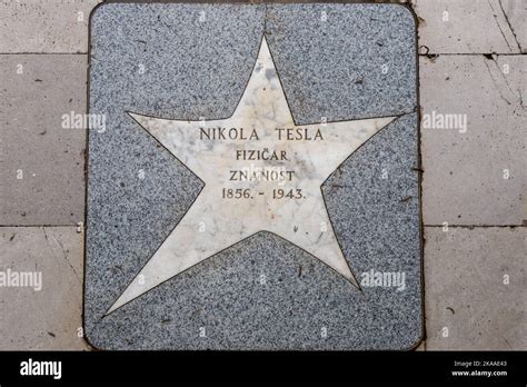 Nikola Tesla Inventor Electrical Engineer Croatian Walk Of Fame