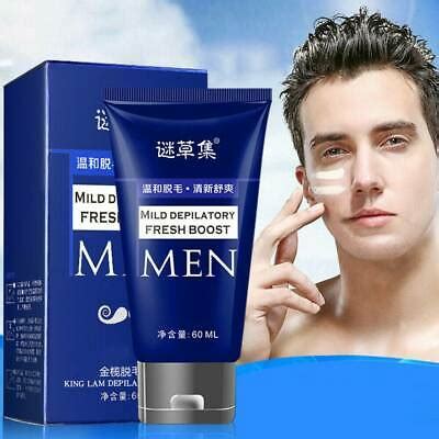 Just apply the cream to your face, wash your hands, and wait five minutes. For men Permanent Hair Removal Cream Facial Pubic Beard ...