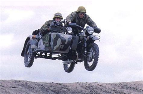 Motorcycle With Sidecar Funny Festival In A Russian