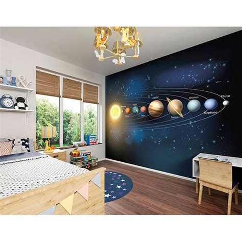 Wals0270 Planets Wall Mural By Ohpopsi