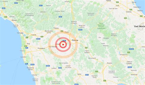 Toscana: lieve scossa di terremoto avvertita tra Empoli e Firenze [dati