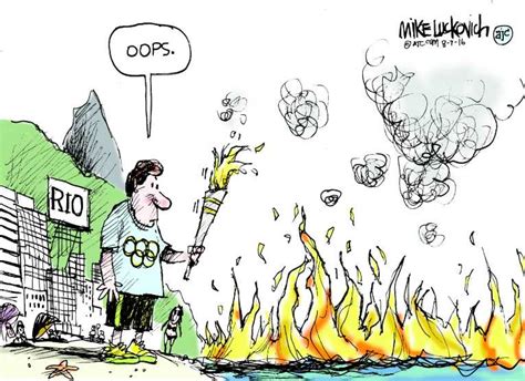 Political Cartoon On Olympic Games Captivate By Mike Luckovich