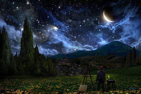 Free Starry Night Hd Backgrounds Pixelstalknet