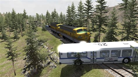 Beamng Drive Train Accidents And Crashes Railway