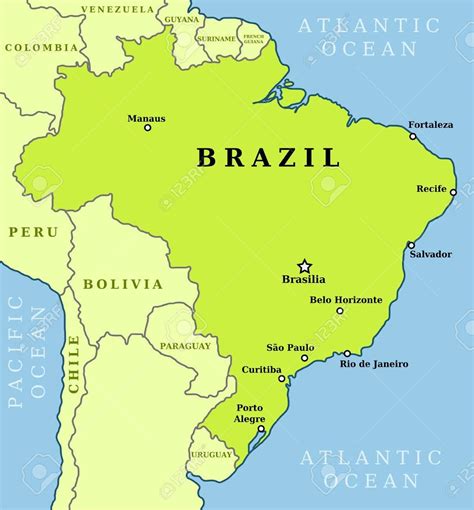 Detailed Map Of Brazil