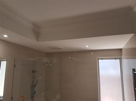 So Pleased With This Bulkhead Ceiling Compliments The Bathroom