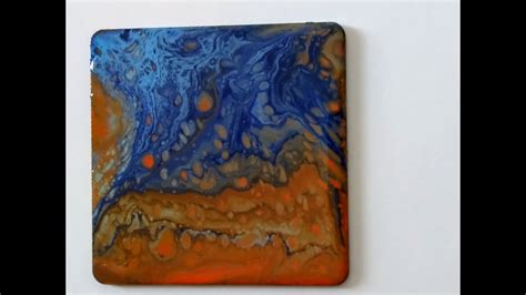 If you're painting your kitchen or. DIY Resin Coaster with Acrylic Pouring - YouTube
