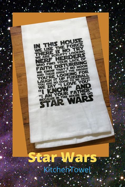 In This House We Do Star Wars Christmas Towels House Warming Ts