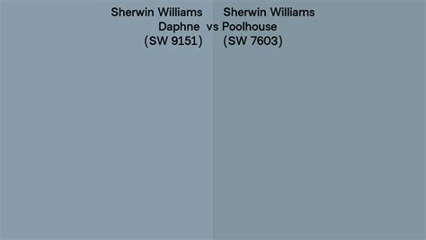 Sherwin Williams Daphne Vs Poolhouse Side By Side Comparison