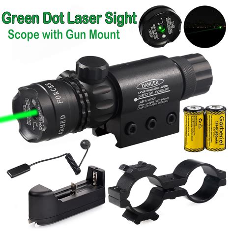 Hunting Rechargeable Tactical Green Laser Sight With Rail Mount Scope