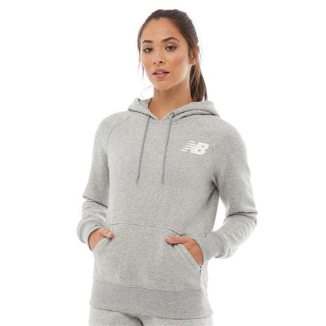 Buy New Balance Womens Core Fleece Hoodie Athletic Grey