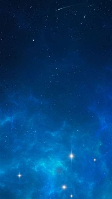 The Blue Night Sky And Stars Iphone 5 Wallpapers Papel