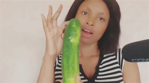 Asmr Eating Large Cucumbers Youtube
