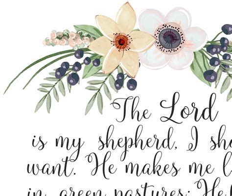 Bible Verse Art Print Printable Scripture Wall Art Psalm Etsy