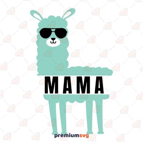 Llama Mama Svg Cut File Premiumsvg
