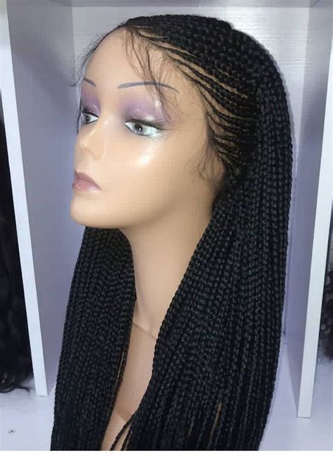 Cornrow Braid Wig Lace Frontal Braid Wig Wig For Black Woman