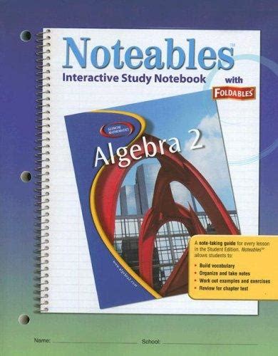 Glencoe Algebra 2 Noteables By Mcgraw Hill Open Library