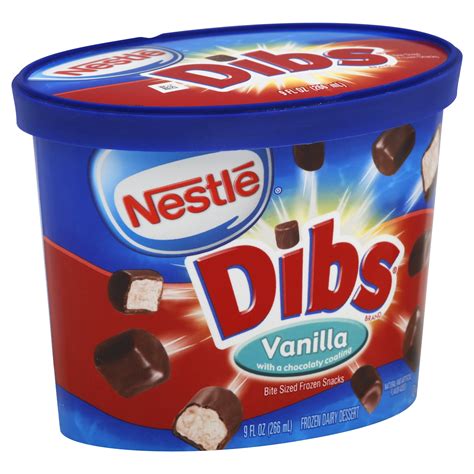 Nestle Nestle Dibs Frozen Dairy Dessert Vanilla Bite Sized 9 Oz