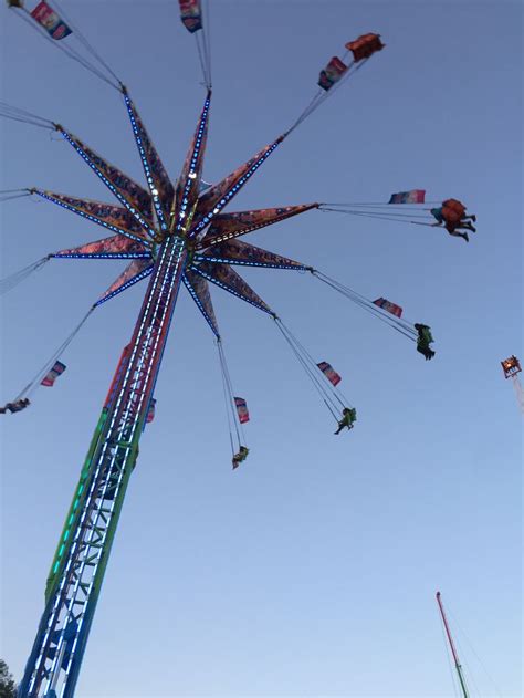 Swings At The State Fair Ferris Wheel Fair Grounds Riding Swings Photography Travel Crazy